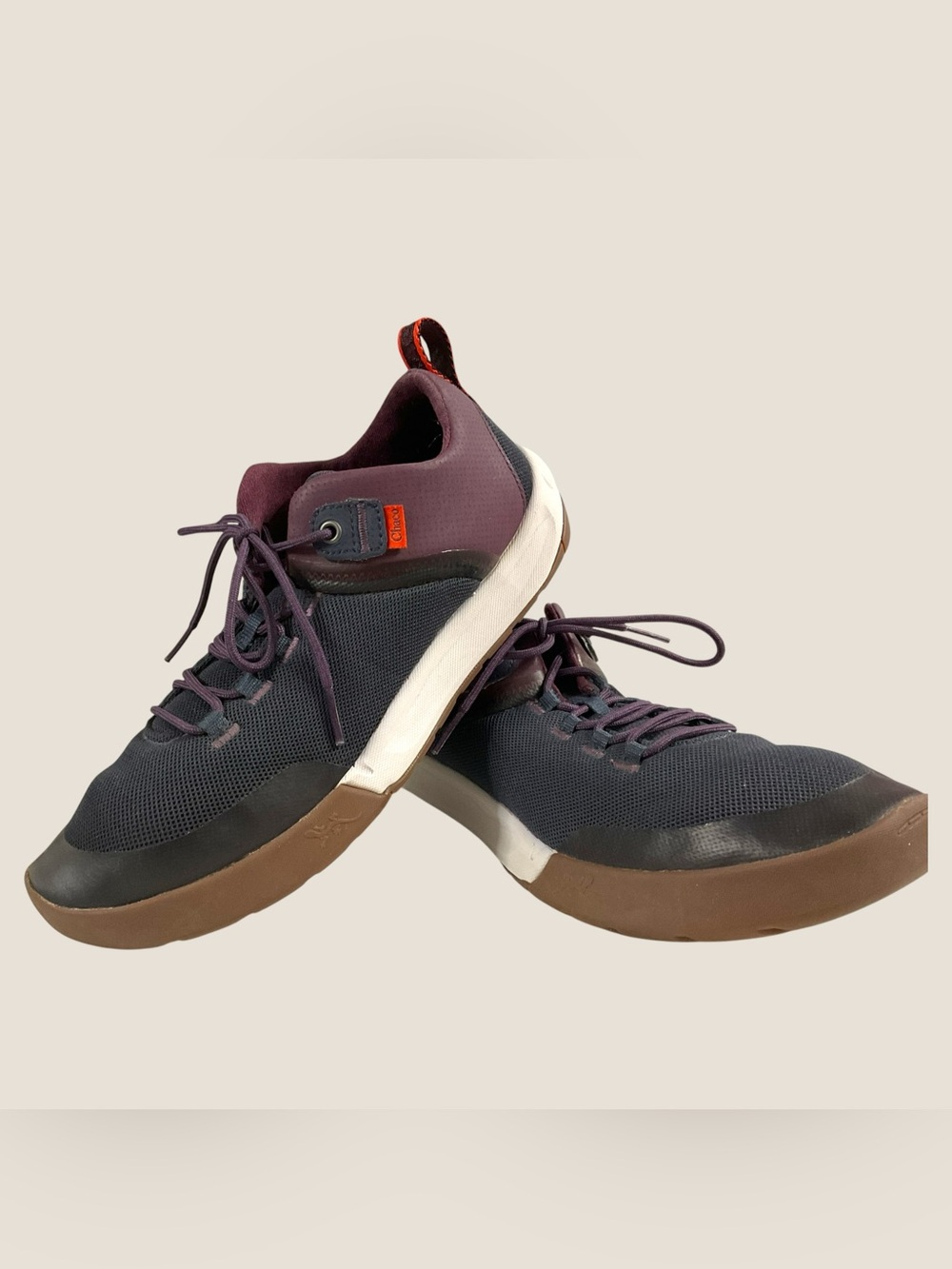 Chaco Women's Sidetrek Low-Top Sneakers in Plum, Charcoal & Brown Size 10.5